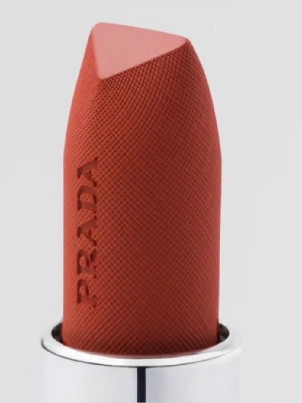 Prada Monochrome Hyper Matte 077 Arancio Lipstick Refillable Magnetic Case - Picture 7 of 15